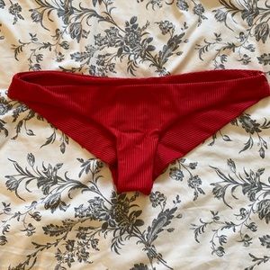 Frankie’s Bikinis Greer Ribbed Bikini Bottom